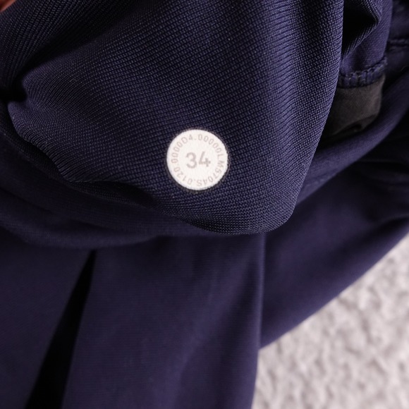 Lululemon Lab Men Navy Blue ABC Style Technical Tapered Pants Size 34x30 Stretch - Picture 4 of 9